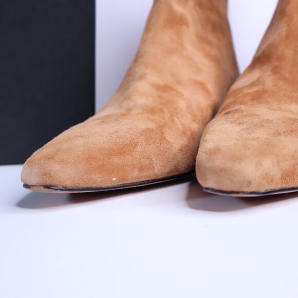 J. CREW Stevie Ankle Boots Burnished Pecan Suede Kitten Heel Women's 10.5 - Picture 5 of 8